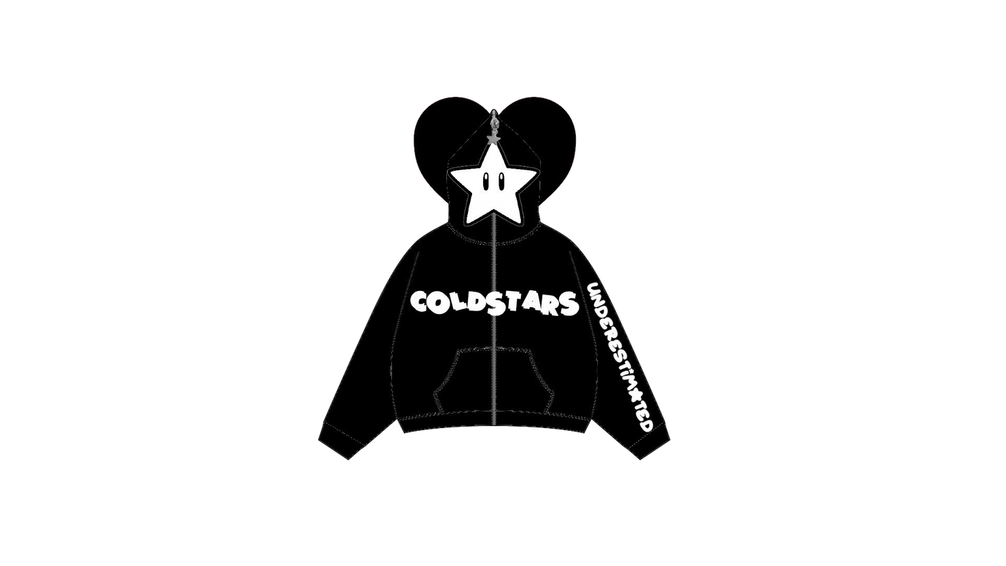 "UNDERESTIMATED" Full Zip Hoodie - COLD STARS